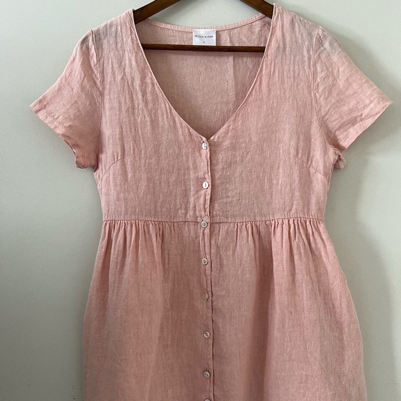 PRIV x Jillian Harris Hampton Linen Dress In Light Pink Size XS - Picture 1 of 11